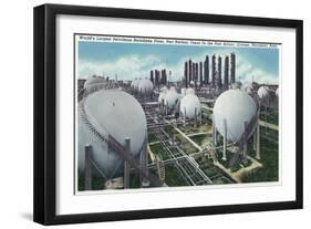 Beaumont, Texas - General View of the World's Largest Petroleum Butadiene Plant, c.1948-Lantern Press-Framed Art Print