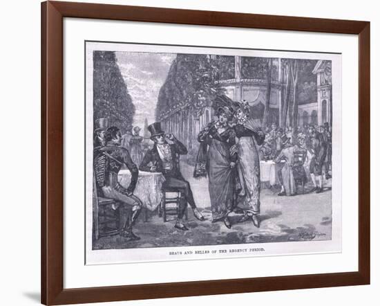 Beaus and Belles of the Regency Period Circa 1818-Henry Gillard Glindoni-Framed Giclee Print