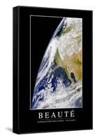 Beauté: Citation Et Affiche D'Inspiration Et Motivation-null-Framed Stretched Canvas