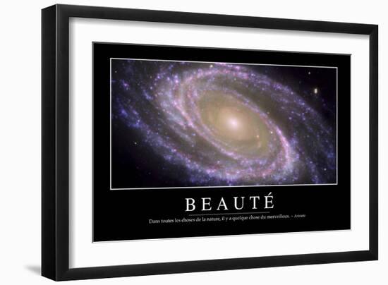 Beauté: Citation Et Affiche D'Inspiration Et Motivation-null-Framed Photographic Print