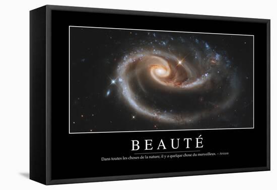 Beauté: Citation Et Affiche D'Inspiration Et Motivation-null-Framed Stretched Canvas