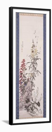 Beauteous Flowers: the Ten Friends, 1850-Yamamoto Baiitsu-Framed Giclee Print