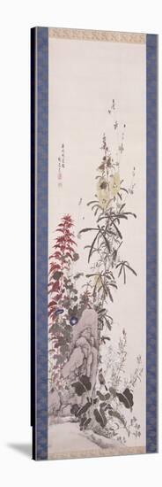 Beauteous Flowers: the Ten Friends, 1850-Yamamoto Baiitsu-Stretched Canvas