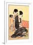 Beauties at Home-Kitagawa Utamaro-Framed Art Print