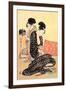 Beauties at Home-Kitagawa Utamaro-Framed Art Print