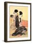 Beauties at Home-Kitagawa Utamaro-Framed Art Print