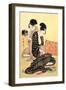 Beauties at Home-Kitagawa Utamaro-Framed Art Print