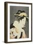 Beauties of the Pleasure Quarters (Seiro Bijin Awase): the Hostess of the Izumiya Teahouse-Rekisentei Eiri-Framed Giclee Print