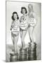 Beauties with Film Canisters-null-Mounted Art Print