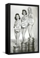 Beauties with Film Canisters-null-Framed Stretched Canvas