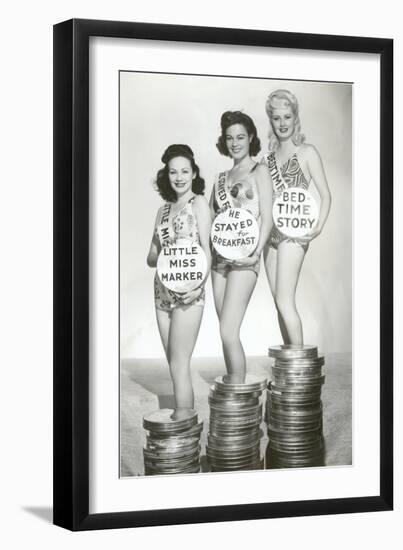 Beauties with Film Canisters-null-Framed Art Print