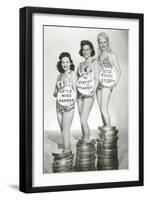 Beauties with Film Canisters-null-Framed Art Print