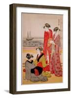 Beauties-Kiyonaga Tori-Framed Giclee Print