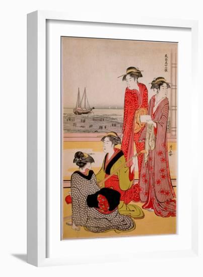 Beauties-Kiyonaga Tori-Framed Giclee Print