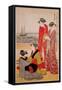 Beauties-Kiyonaga Tori-Framed Stretched Canvas