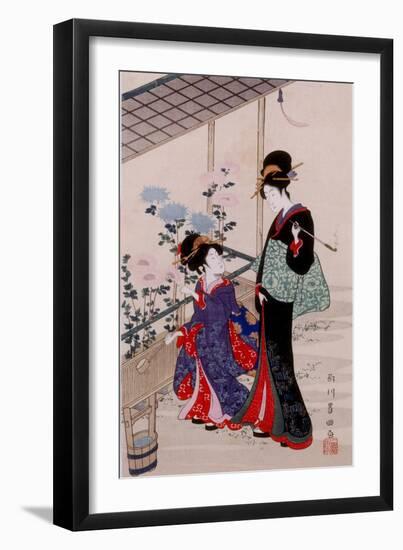 Beauties-Toyokuni Kitagawa-Framed Giclee Print