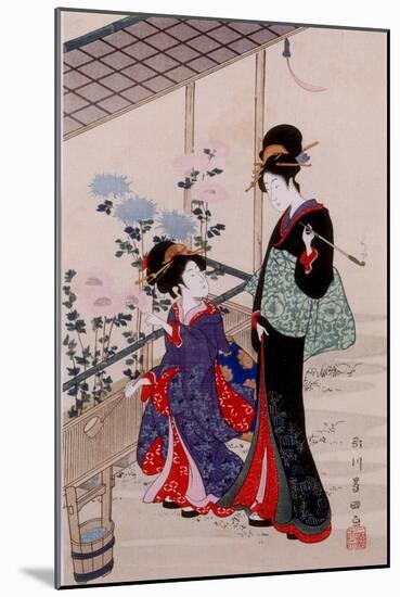 Beauties-Toyokuni Kitagawa-Mounted Giclee Print