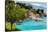 Beautiful Adriatic Bay and the Village near Split, Croatia-anshar-Stretched Canvas