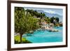 Beautiful Adriatic Bay and the Village near Split, Croatia-anshar-Framed Photographic Print