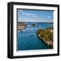 Beautiful Aerial Coast II-Jason Veilleux-Framed Art Print