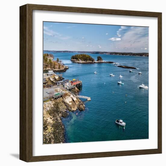 Beautiful Aerial Coast III-Jason Veilleux-Framed Art Print