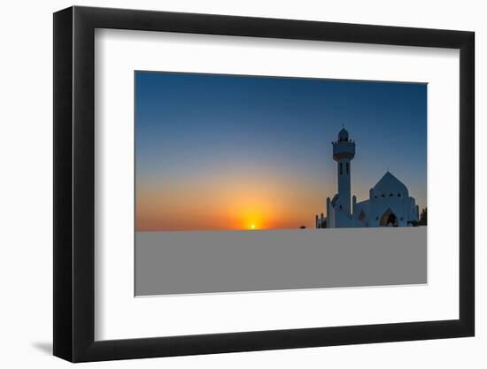 Beautiful Al Khobar Corniche Mosque Saudi Arabia.-AFZALKHAN M-Framed Photographic Print