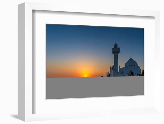 Beautiful Al Khobar Corniche Mosque Saudi Arabia.-AFZALKHAN M-Framed Photographic Print