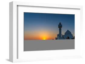 Beautiful Al Khobar Corniche Mosque Saudi Arabia.-AFZALKHAN M-Framed Photographic Print