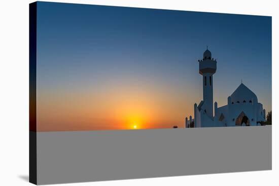 Beautiful Al Khobar Corniche Mosque Saudi Arabia.-AFZALKHAN M-Stretched Canvas