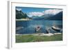 Beautiful Alpine Landscape (Valley of Engadin, Switzerland)-nagib-Framed Photographic Print