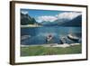 Beautiful Alpine Landscape (Valley of Engadin, Switzerland)-nagib-Framed Photographic Print