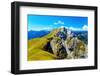 Beautiful Alps Landscape. Beautiful Majestic Mountain Peaks-Jozef Klopacka-Framed Photographic Print