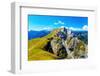 Beautiful Alps Landscape. Beautiful Majestic Mountain Peaks-Jozef Klopacka-Framed Photographic Print