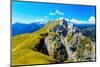 Beautiful Alps Landscape. Beautiful Majestic Mountain Peaks-Jozef Klopacka-Mounted Photographic Print