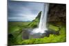 Beautiful and Dramatic Seljalandsfoss Waterfalls in Iceland-Luis Louro-Mounted Photographic Print