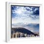 Beautiful and Frosty Winter Landscape in the Mountains-Leonid Tit-Framed Photographic Print