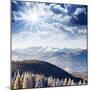 Beautiful and Frosty Winter Landscape in the Mountains-Leonid Tit-Mounted Photographic Print
