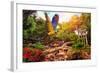 Beautiful Ara Parrot on Tropical Forest Background-NejroN Photo-Framed Photographic Print