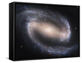 Beautiful Barred Spiral Galaxy NGC 1300, Hubble Space Telescope-Stocktrek Images-Framed Stretched Canvas