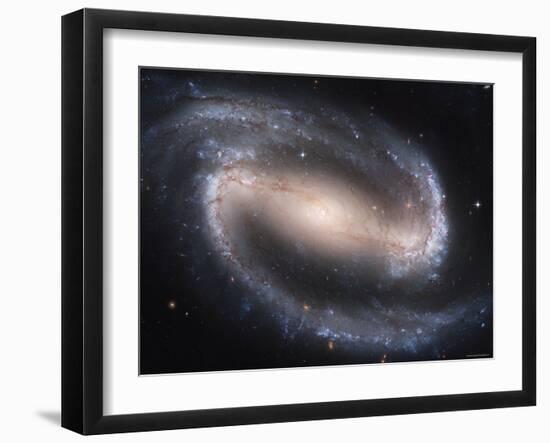 Beautiful Barred Spiral Galaxy NGC 1300, Hubble Space Telescope-Stocktrek Images-Framed Premium Photographic Print