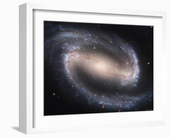 Beautiful Barred Spiral Galaxy NGC 1300, Hubble Space Telescope-Stocktrek Images-Framed Premium Photographic Print