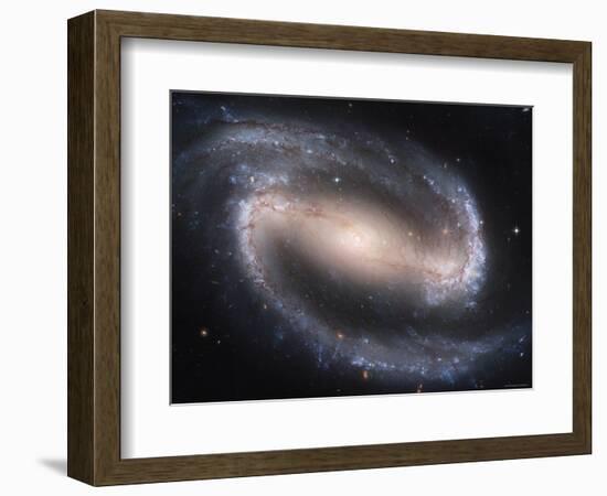 Beautiful Barred Spiral Galaxy NGC 1300, Hubble Space Telescope-Stocktrek Images-Framed Photographic Print