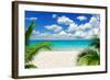 Beautiful Beach and Tropical Sea-Vitaliy Pakhnyushchyy-Framed Photographic Print