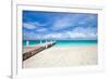 Beautiful Beach at Caribbean Providenciales Island in Turks and Caicos-BlueOrange Studio-Framed Photographic Print