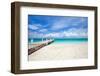 Beautiful Beach at Caribbean Providenciales Island in Turks and Caicos-BlueOrange Studio-Framed Photographic Print