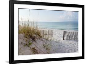 Beautiful Beach at Sunrise-forestpath-Framed Photographic Print