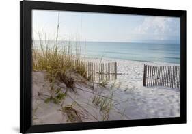 Beautiful Beach at Sunrise-forestpath-Framed Photographic Print