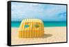 Beautiful Beach in Aruba, Caribbean Islands, Lesser Antilles-mffoto-Framed Stretched Canvas