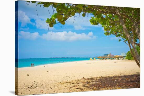 Beautiful Beach in Aruba, Caribbean Islands, Lesser Antilles-mffoto-Stretched Canvas