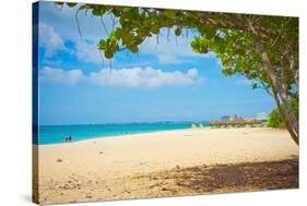 Beautiful Beach in Aruba, Caribbean Islands, Lesser Antilles-mffoto-Stretched Canvas